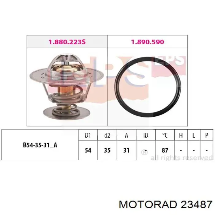 23487 Motorad Авто термостат