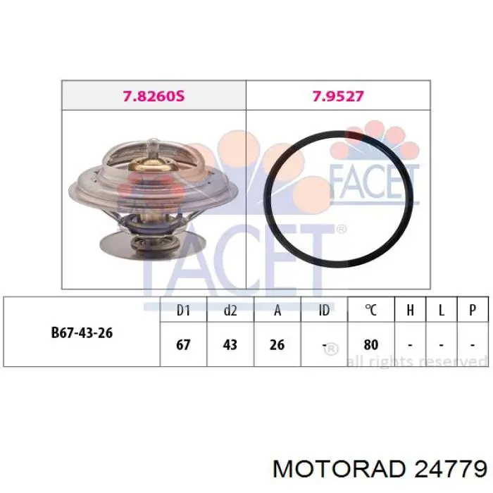 24779 Motorad Авто термостат