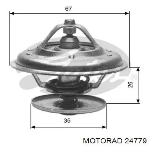Термостат в корпусе Motorad 24779 цена, от 14.19 USD
