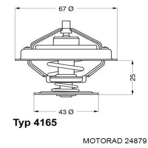 Термостат в корпусе Motorad 24879 цена, от 10.82 USD
