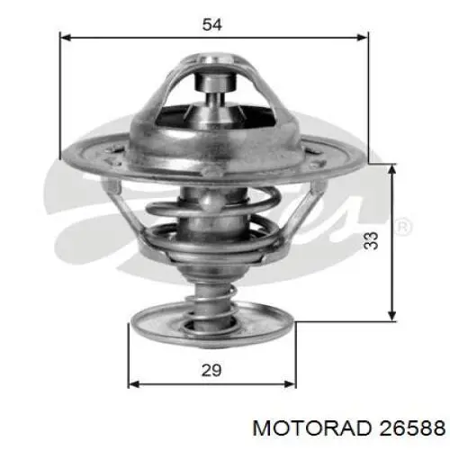 Termostato, refrigerante 26588 Motorad