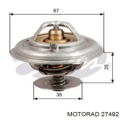 Купить 27492 Motorad Автомобильный термостат