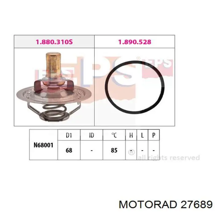 Кожух термостата Motorad 27689 цена, от 19.24 USD