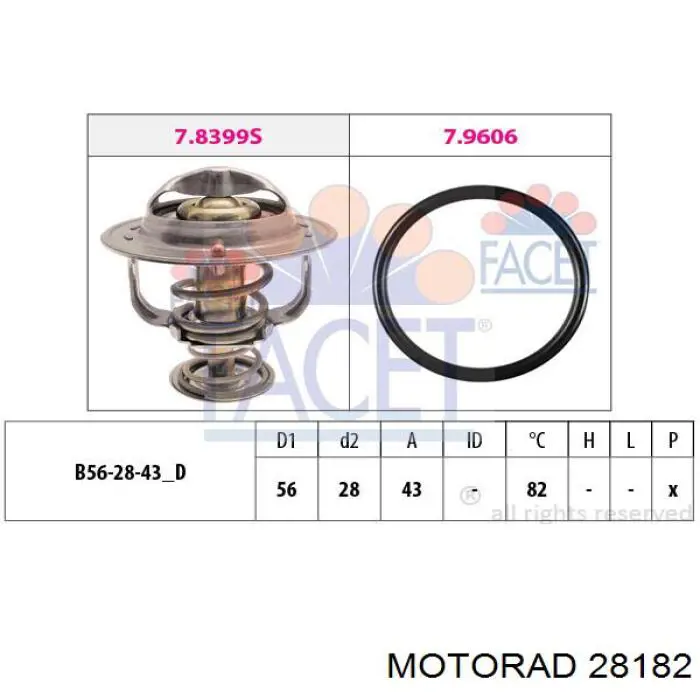Термостат 28182 Motorad