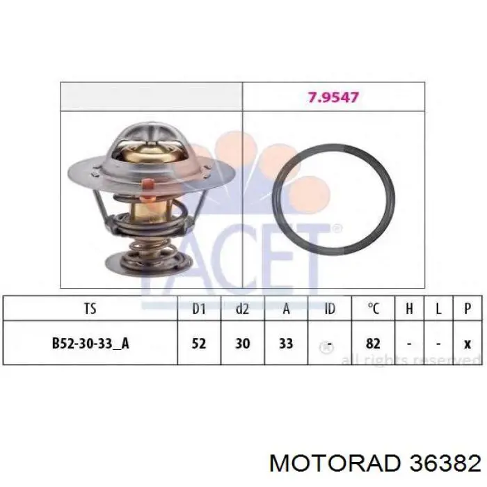 Термостат в корпусе Motorad 36382 цена, от 11.40 USD