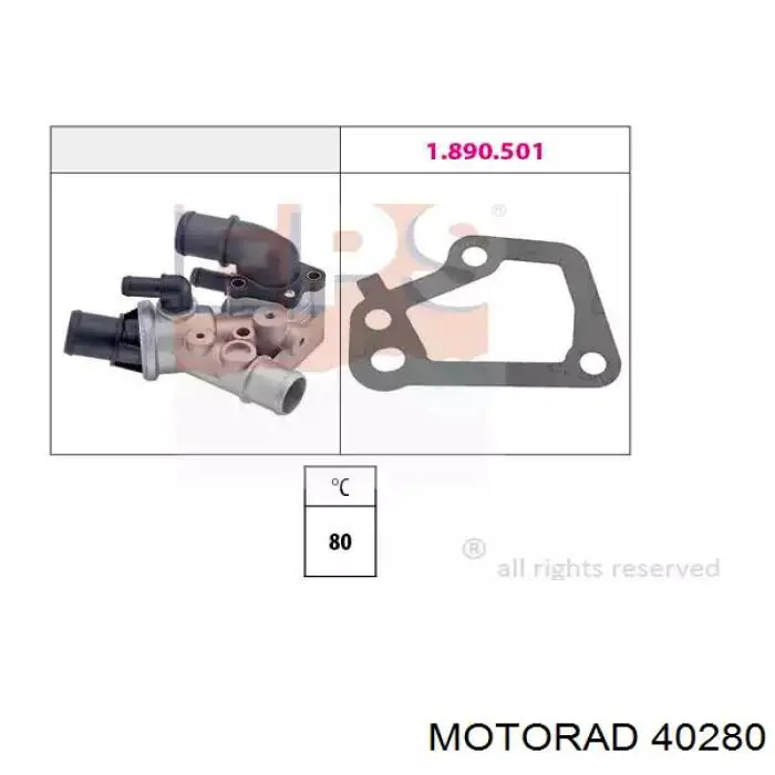 Купить TI9080D Mahle Original Автомобильный термостат