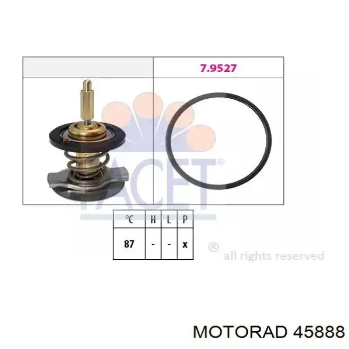 Термостат в корпусе Motorad 45888 цена, от 17.27 USD