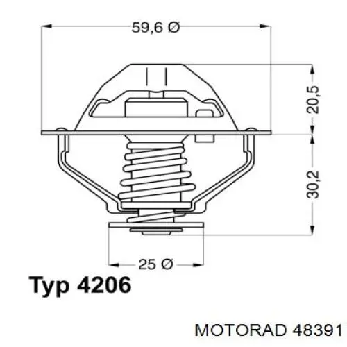 Термостат в корпусе Borg-Warner 448990D цена, от 12.43 USD