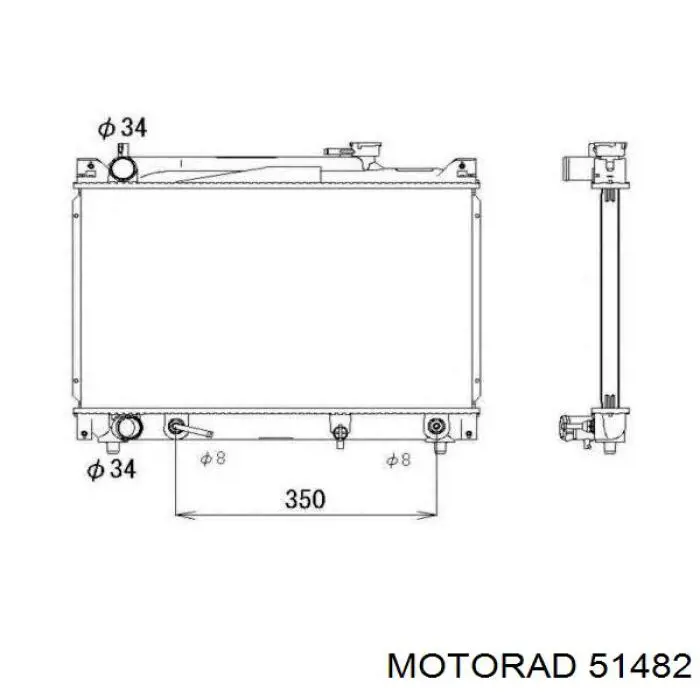 Купить 51482 Motorad Автомобильный термостат