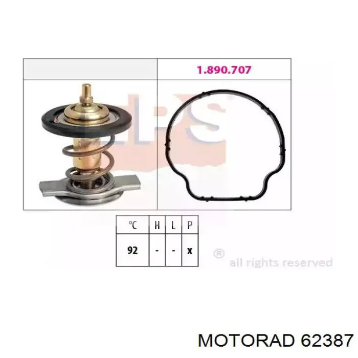 Термостат в корпусе Motorad 62387 цена, от 28.18 USD