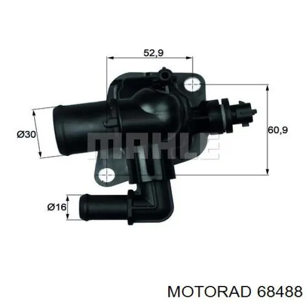 68488 Motorad Корпус термостата в сборе