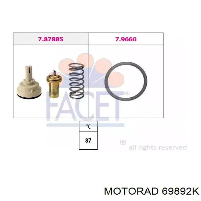 Кожух термостата Motorad 69892K цена, от 30.56 USD