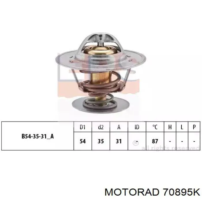 Термостат в корпусе Motorad 70895K цена, от 11.40 USD