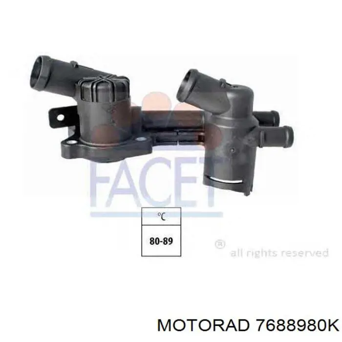 7688980K Motorad Корпус термостата в сборе