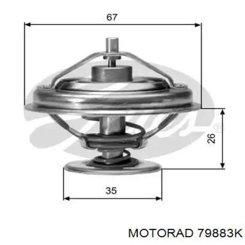 Купить 79883K Motorad Корпус термостата