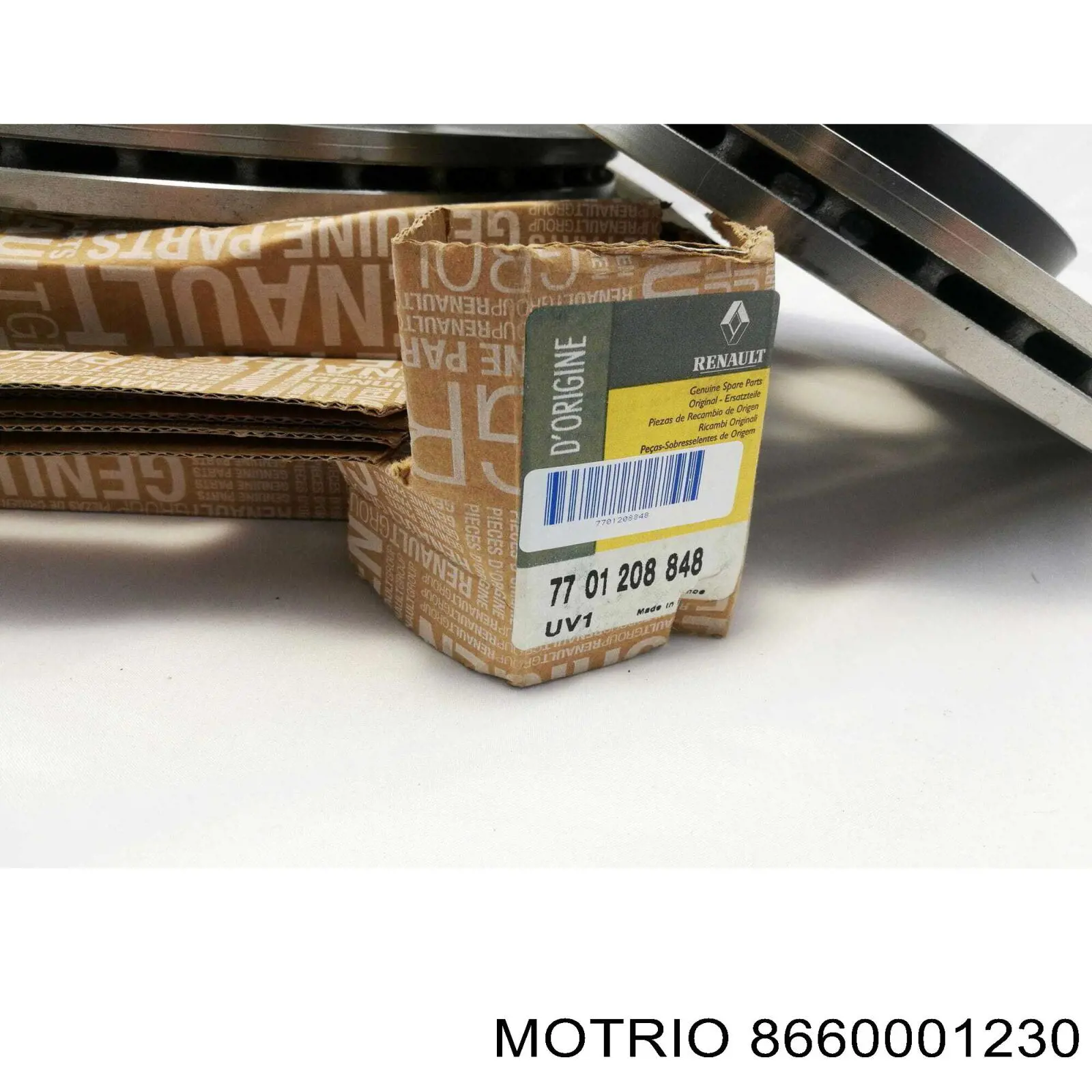 Передние тормозные диски 8660001230 Motrio