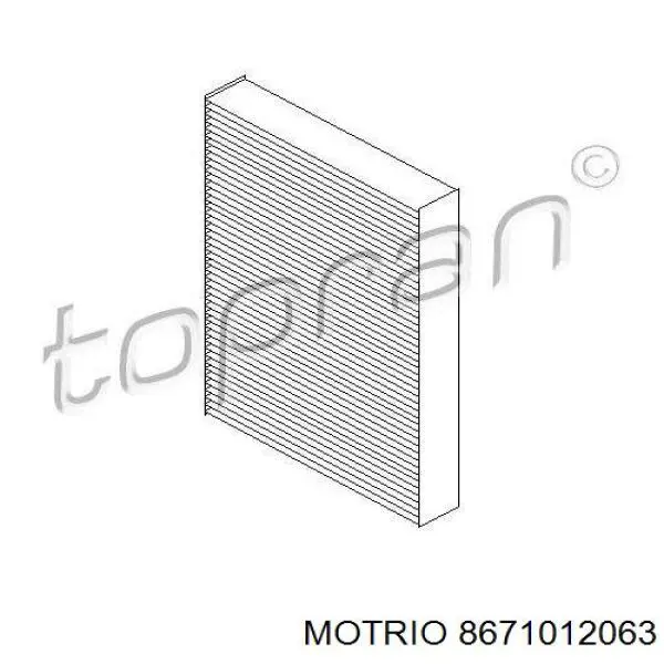 8671012063 Motrio Внутрисалонный фильтр