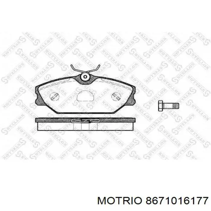 Передние тормозные колодки 8671016177 Motrio