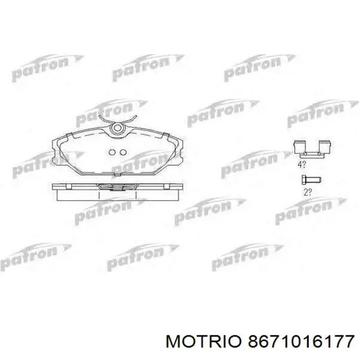 Колодки Motrio 8671016177 цена, от 19.06 USD