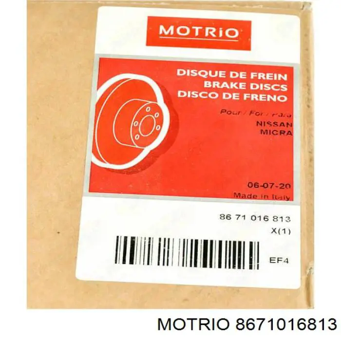Купить 8671016813 Motrio Ротор тормозной