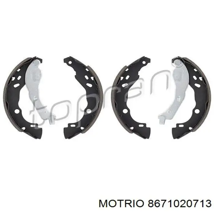 Купить 8671020713 Motrio Задние барабанные тормозные колодки