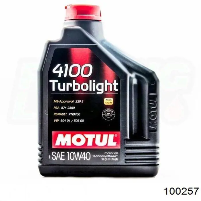 Моторное масло Motul 4100 MULTIDIESEL 10W-40 Полусинтетическое 1л (100257)