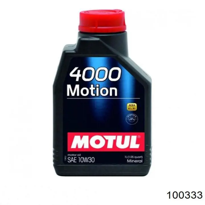 Моторное масло Motul 4000 MOTION 10W-30 Минеральное 2л (100333)