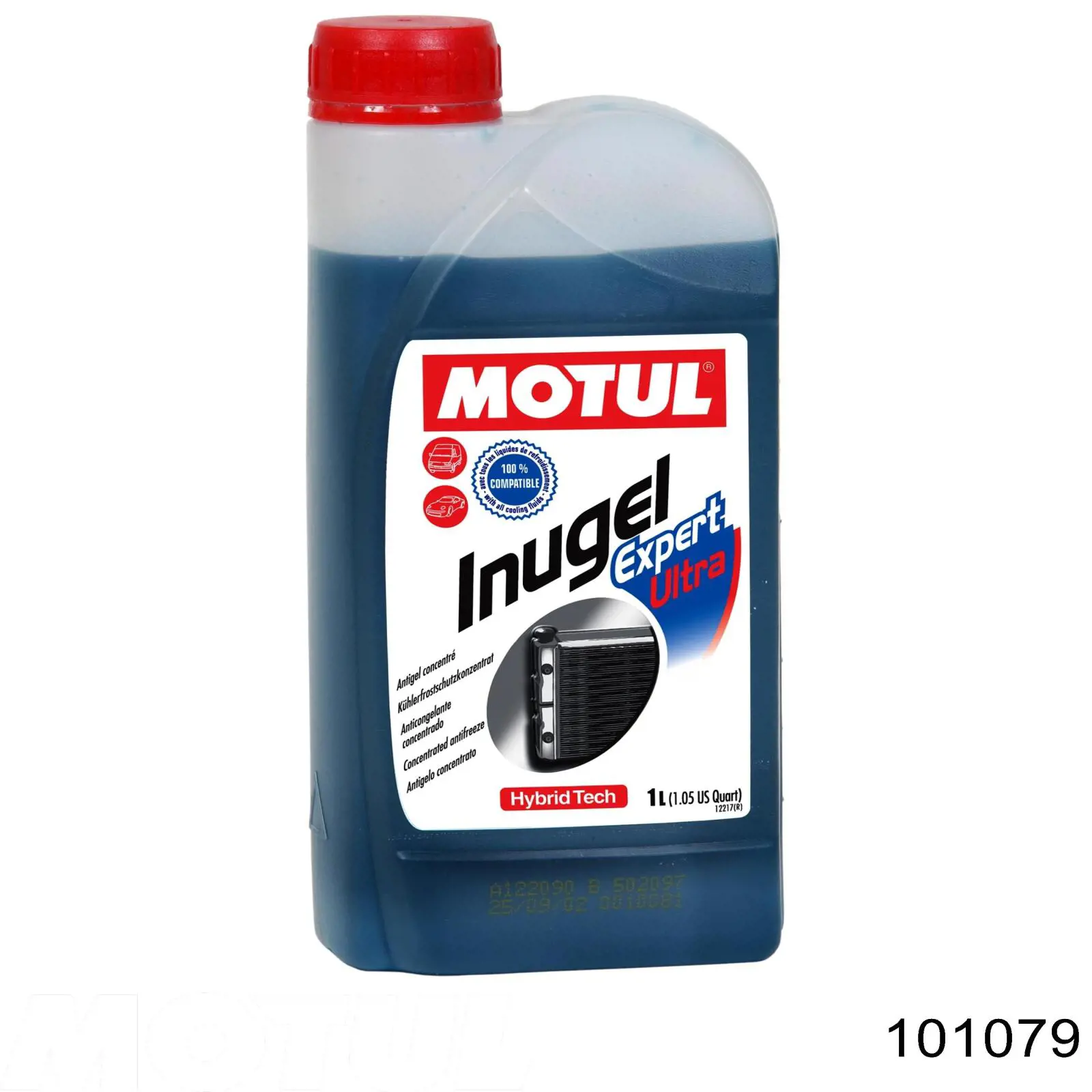 Антифриз Motul Inugel Expert Ultra Сине-зеленый -54 °C 1л (101079)