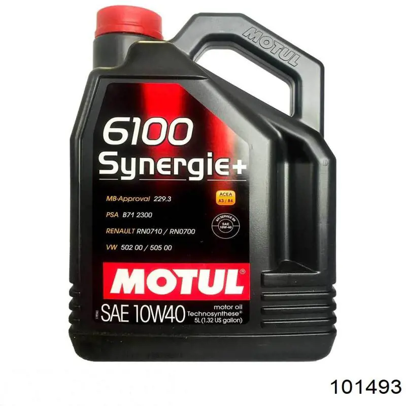 Моторное масло Motul 6100 Synergie+ 10W-40 Полусинтетическое 5л (101493)