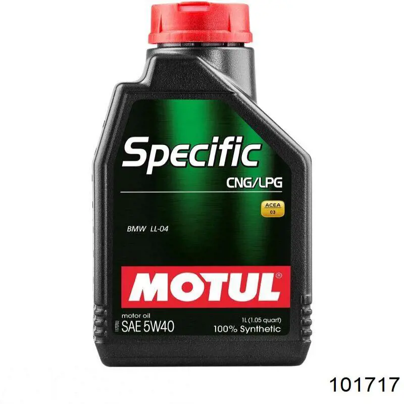 Моторное масло Motul Specific CNG/LPG 5W-40 Синтетическое 1л (101717)