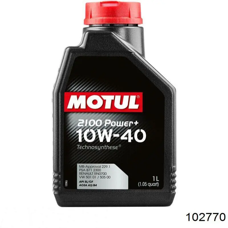 Моторное масло Motul 2100 Power Plus 10W-40 Полусинтетическое 1л (102770)