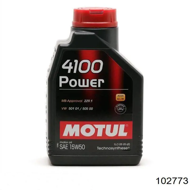 Моторное масло Motul 4100 POWER 15W-50 Полусинтетическое 1л (102773)