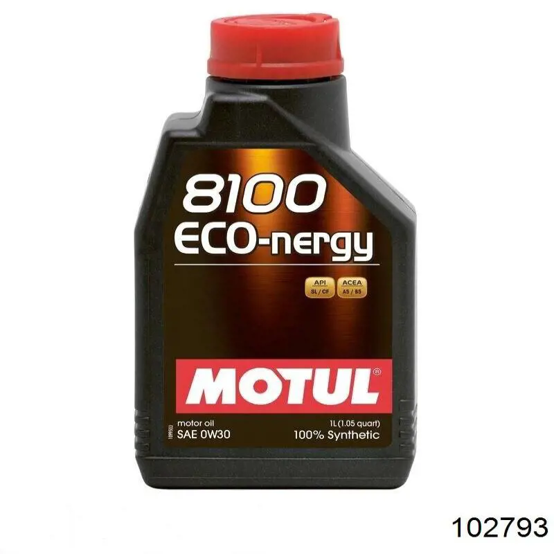 Моторное масло Motul 8100 ECO-NERGY 0W-30 Синтетическое 1л (102793)