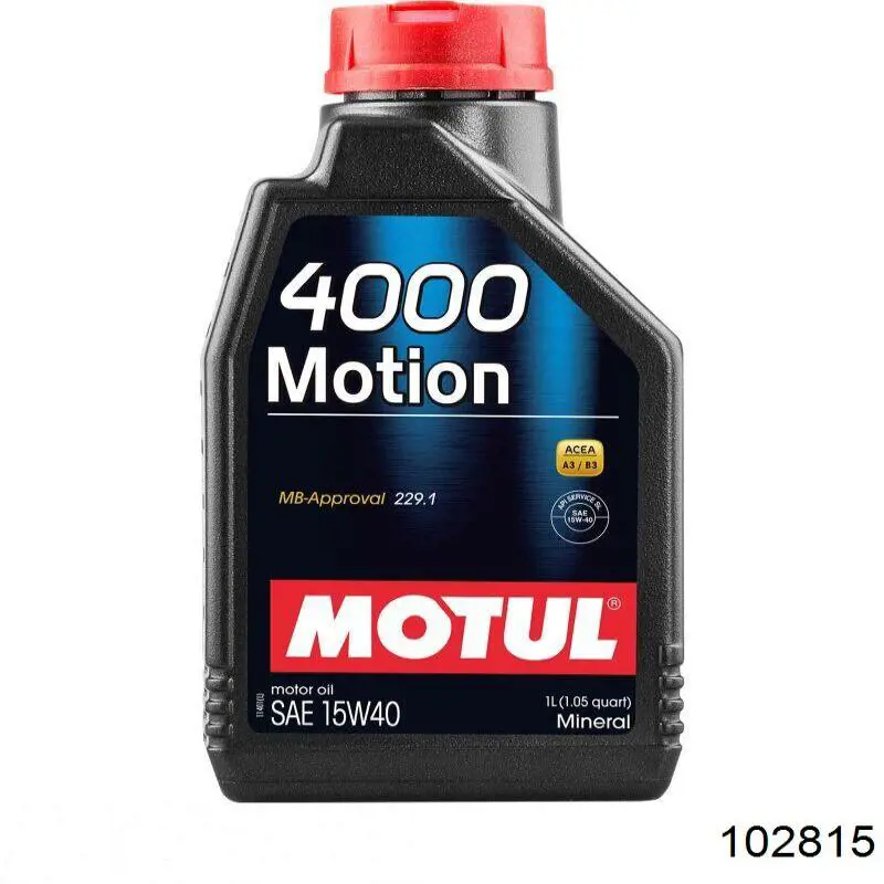 Моторное масло Motul 4000 MOTION 15W-40 Минеральное 1л (102815)