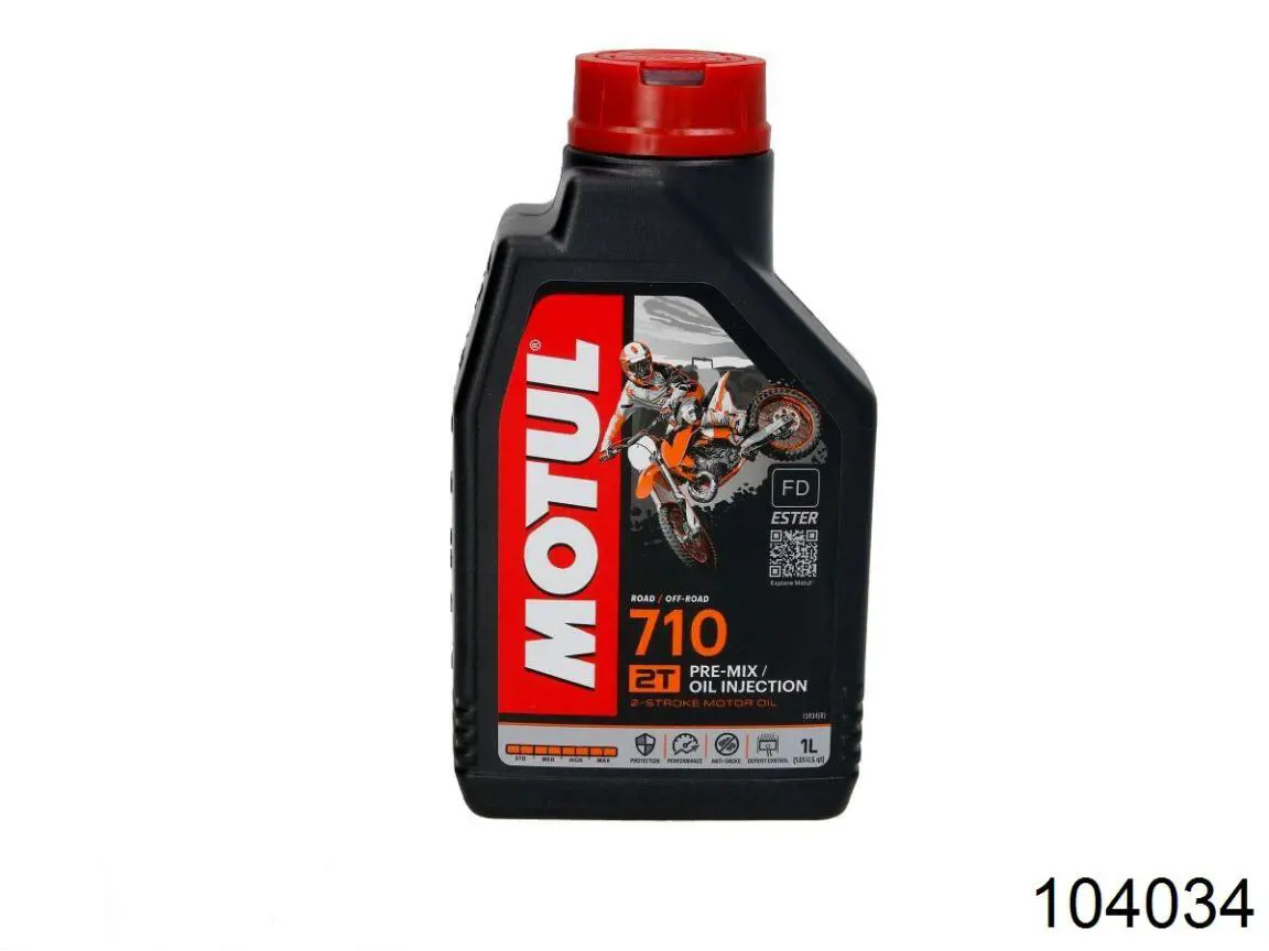 Моторное масло Motul 710 Ester 2T Синтетическое 1л (104034)