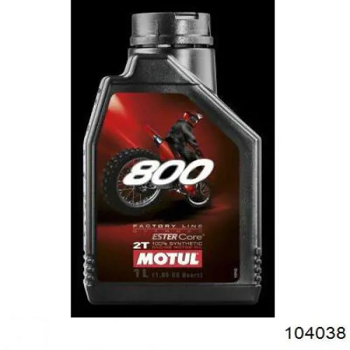 Моторное масло Motul 800 2T FACTORY LINE ROAD RACING Синтетическое 1л (104038)