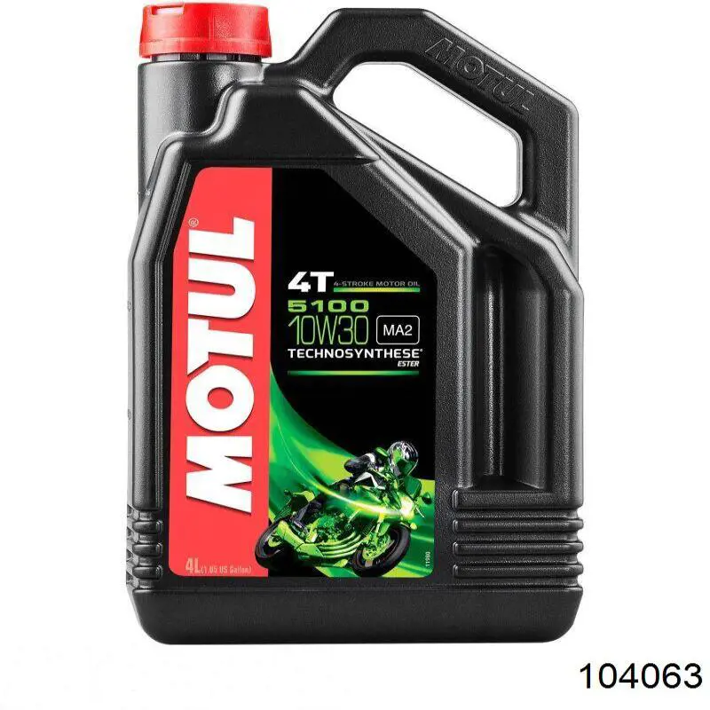 Моторное масло Motul 5100 ESTER 10W-30 Полусинтетическое 4л (104063)