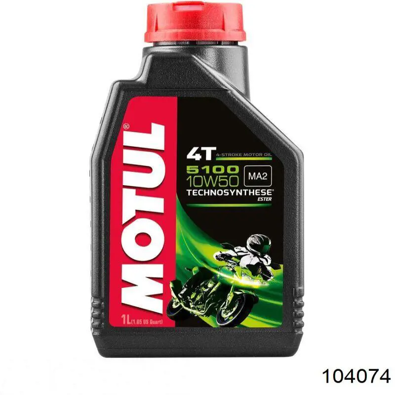 Моторное масло Motul 5100 ESTER 10W-50 Полусинтетическое 1л (104074)