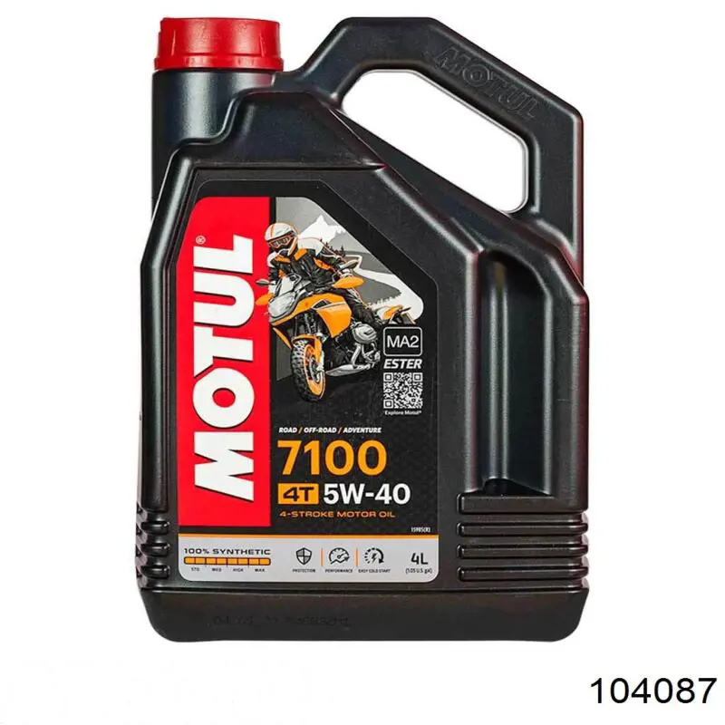 Моторное масло Motul 7100 4T 5W-40 Синтетическое 4л (104087)
