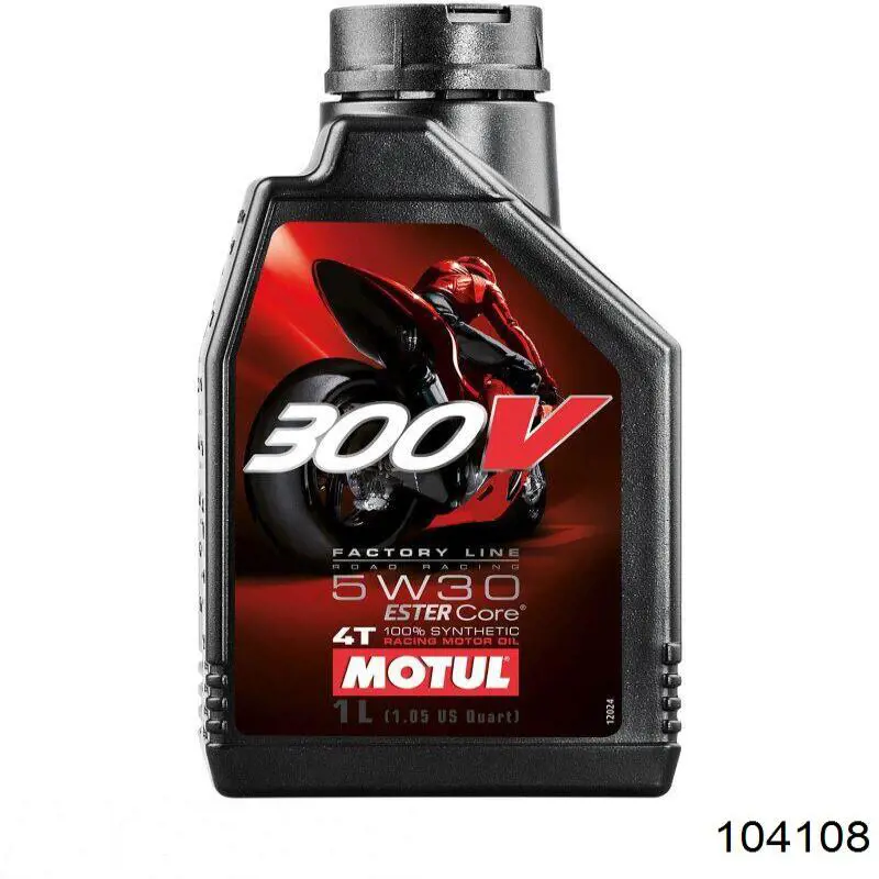 Моторное масло Motul 300V 4T Factory Line Road Racing 5W-30 Синтетическое 1л (104108)