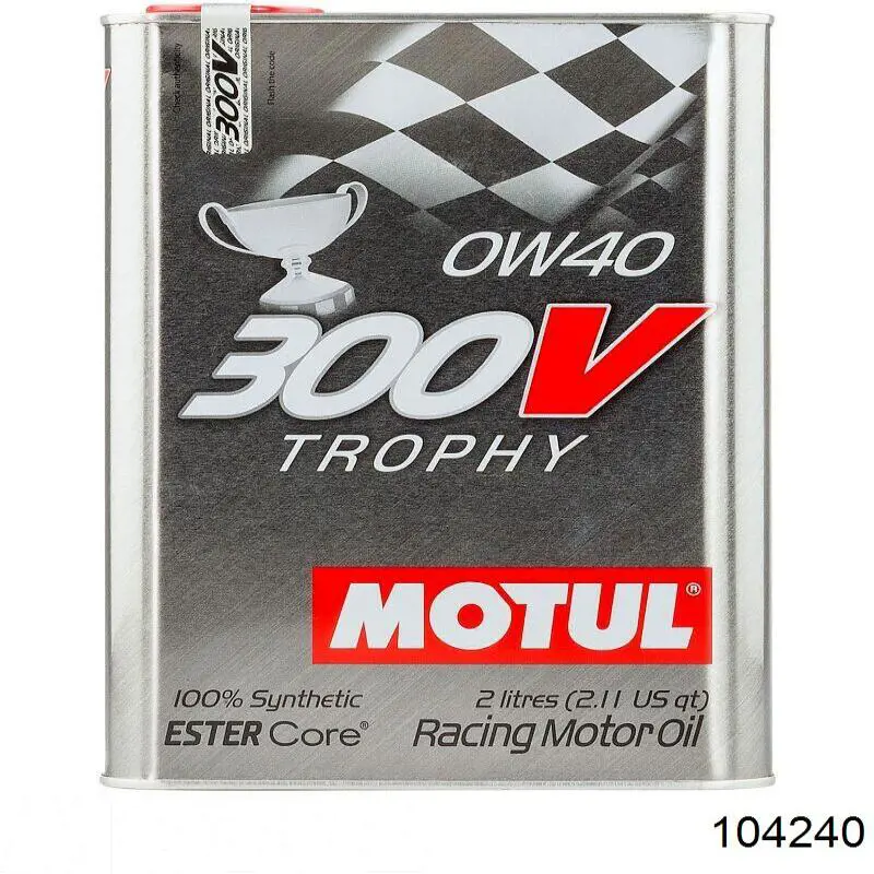 Моторное масло Motul 300V TROPHY 0W-40 Синтетическое 2л (104240)