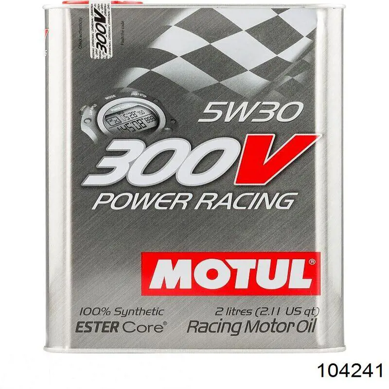 Моторное масло Motul 300V Power Racing 5W-30 Синтетическое 2л (104241)