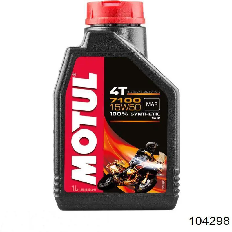 Моторное масло Motul 7100 4T 15W-50 Синтетическое 1л (104298)