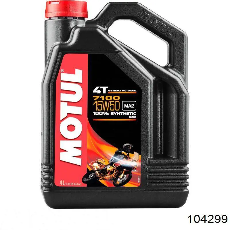 Моторное масло Motul 7100 4T 15W-50 Синтетическое 4л (104299)