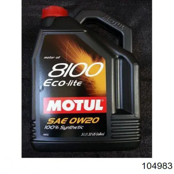 Моторное масло Motul 8100 Eco-lite 0W-20 Синтетическое 5л (104983)