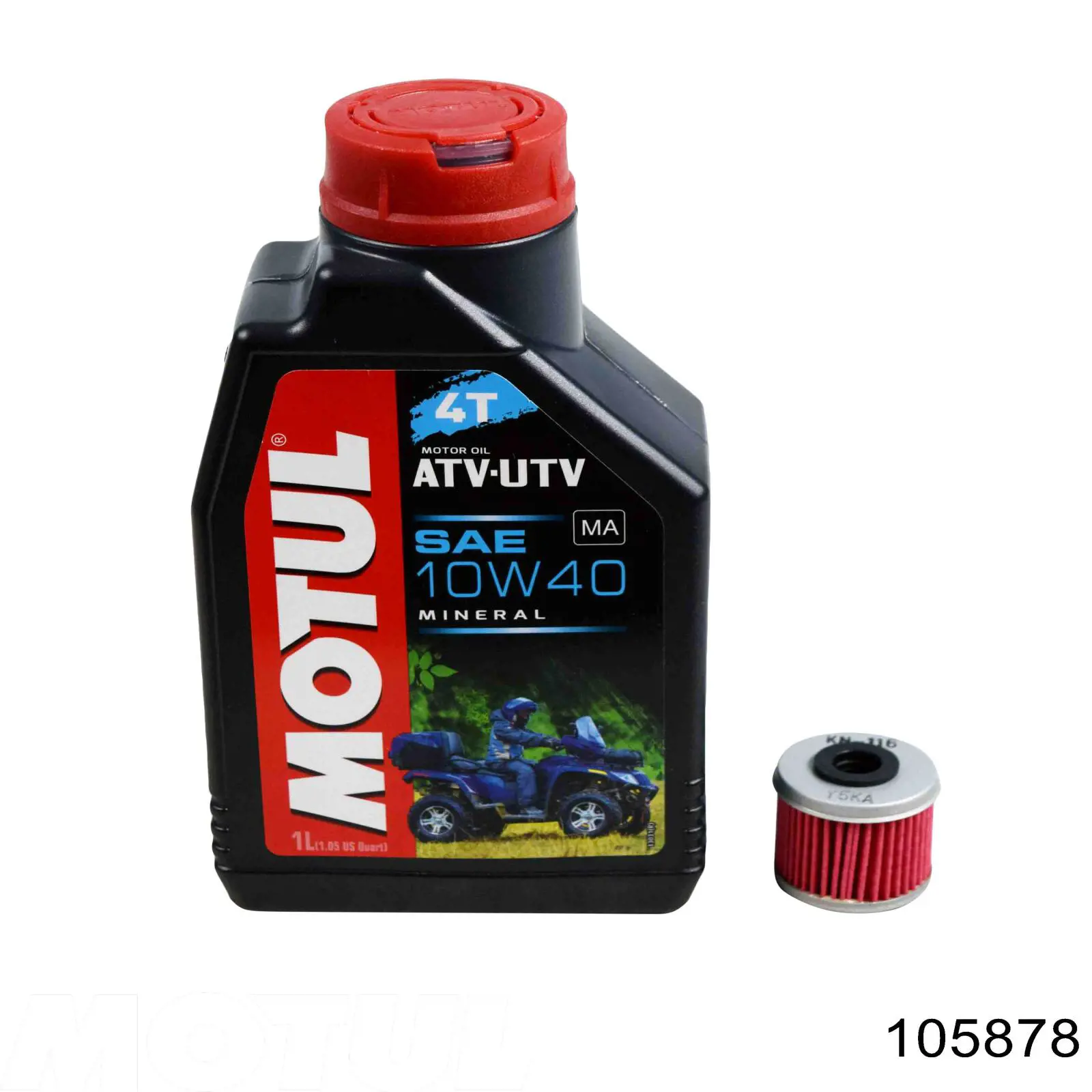 Моторное масло Motul ATV-UTV 4T 10W-40 Минеральное 1л (105878)