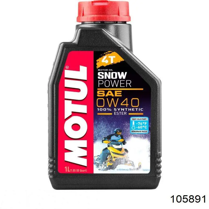 Моторное масло Motul Snowpower 4T 0W-40 Синтетическое 1л (105891)