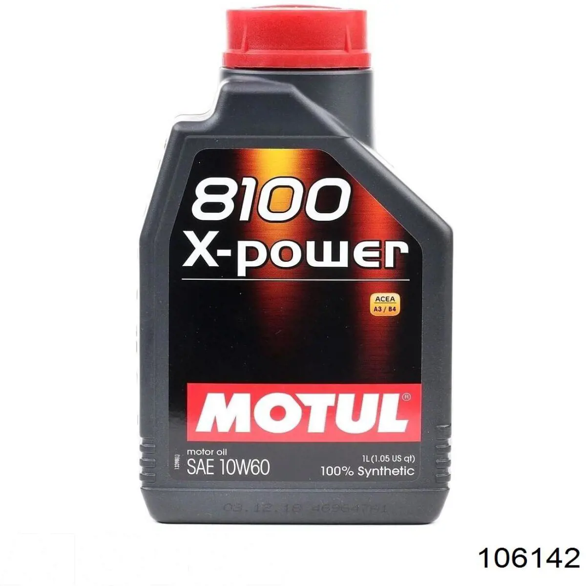 Моторное масло Motul 8100 X-Power 10W-60 Синтетическое 1л (106142)