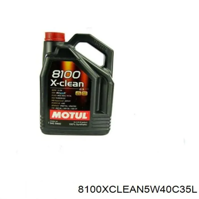 Моторное масло 8100XCLEAN5W40C35L Motul