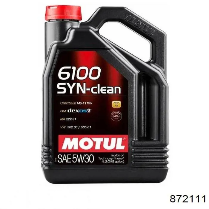 Моторное масло Motul 6100 Synergie+ 5W-40 Полусинтетическое 1л (103728)